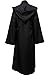 H&ZY Unisex Tunic Halloween Robe Hooded Cloak Costume Black