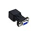 LFHUKEJI RJ45 to RS232,DB9 9-Pin Serial Port Female to RJ45 Female Cat5e/6 Ethernet LAN Extend Adapter