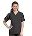 Landau Scrub Zone Unisex Relaxed Fit 1-Pocket V-Neck Scrub Top 71221 Black