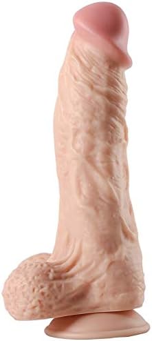 BIKCHAK 12.79 Inch Cosplay Women's Huge Dilo Toy Flesh-colored Plug-in Happy Toy, Female Hands-free Game Male Couple KUKPIKA19