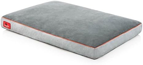 Therapeutic Dog Bed Memory Foam Extra Small Deluxe Comfort in Gray - Great for Dogs with Arthritis or Bone Problems - Removable, Washable Cover w/ Non Skid Bottom