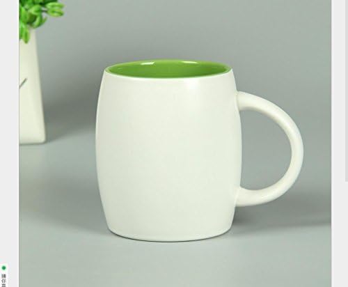 Sincere Trading 17 Ounce Pottery Novelty Barrel Shaped Coffee Mug Cup (Barrel Shaped Mug(green))