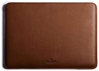Macbook Leather Sleeve Handmade Case and Wool Felt Cover - Macbook 12"