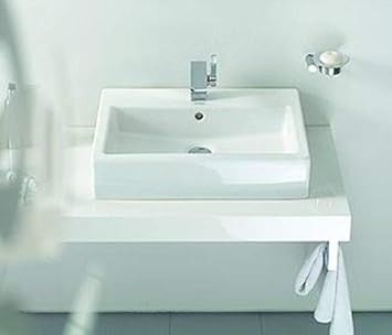 Amazon Com Duravit 0454600830 Duravit 045460 3hole Vero 24 Ceramic Vanity Top With 3 Faucet Holes Furniture Decor