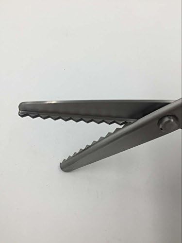 Sturdy Sharp Pinking Shears 7mm Great for Crafts and Cutting Sample Swatches (teeth 5)