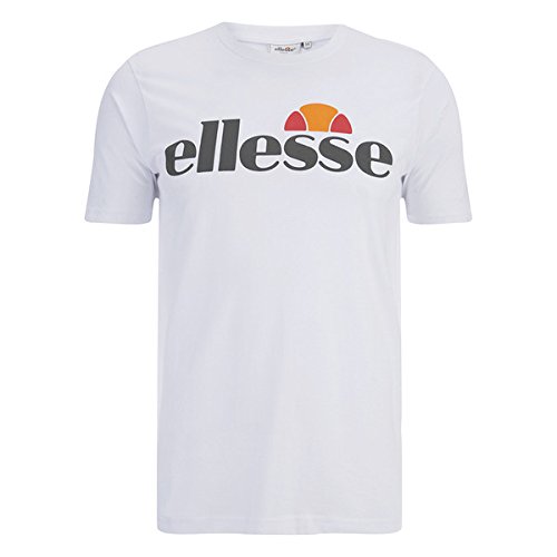 Mens White Ellesse Mens Arameo Logo T-Shirt - White - S