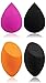 4 Pcs Makeup Sponge Set Blender Beauty Foundation Blending Sponge - Soft Latex Free Vegan Sponges - Blending, Highlighting, Contouring - Flawless Coverage