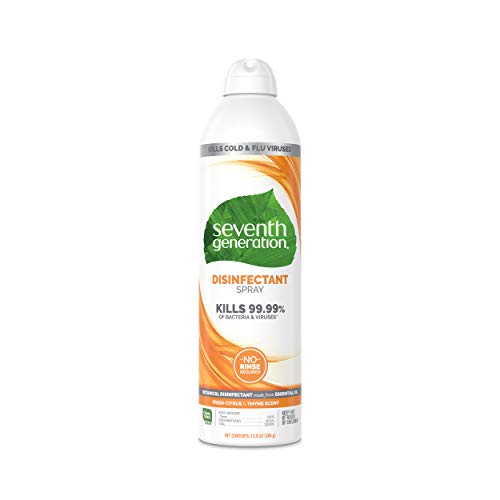 Seventh Generation Disinfectant Spray, Fresh Citrus & Thyme, 13.9 Ounce (Pack of 4)