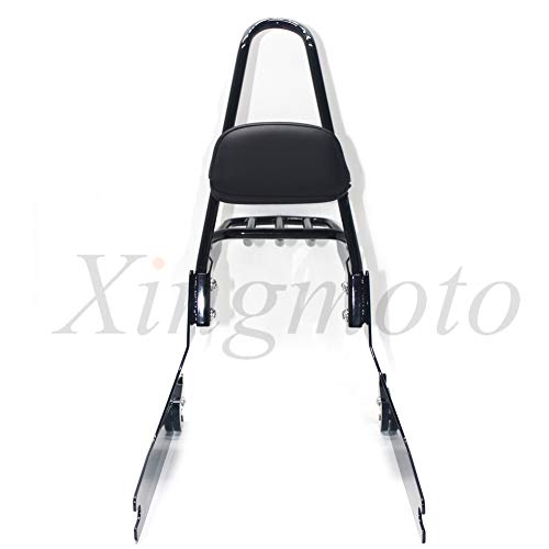 NBX- Replacement of Detachable sissybar backrest luggage rack For Compatible with Harley Dyna 02-05