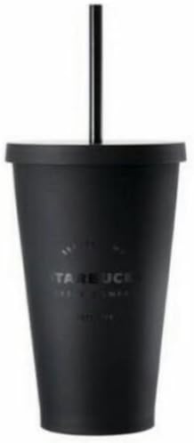 Starbucks Matt Schwarz Kalten Tasse Mit Deckel Und Stroh Klauenhammer Grande Amazon De Kuche Haushalt