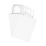 Paper Gift Bags with Handles 8' x 10.25' x 4.25' for Arts & Crafts Projects, Coloring, Birthdays, Shopping, Presents (13 Pack) by Super Z Outlet (White)