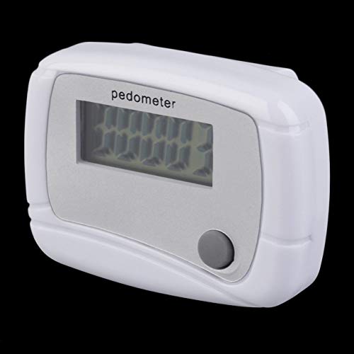 Liobaba Portable Mini Digital LCD Running Step Pedometer Walking Distance Counter White - Thumbnail 4