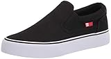 DC mens Trase Slip-on Tx Skate Shoe, Black/White, 5