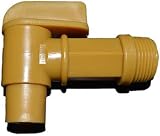 ITP Packaging 3/4" BSP Plastic Drum Tap for 210/220L Drums LDPE Gold view 2