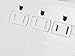 Monoprice Power & Surge - 12 Outlet Surge Protector Power Strip with 2 Built In 2.1A USB Charger Ports - 6 Feet - White | Cord UL Rated, 4, 230 Joules with Grounded and Protected Light Indicator