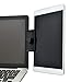 Dockem DuoScreen Laptop Mount with Upgraded Grip Compatible with iPad and Tablets: Stand for Dual Display Setup: Dock to Laptop or UltraBook: Bracket Connects Tablet/Smartphone (Black)