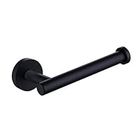 Wall Mount Stainless Steel Paper Towel Holder,Toilet Paper Holder, Stainless Steel Bathroom Tissue Holder Toilet Roll Paper Dispenser, Matte Black,Screw Mounting