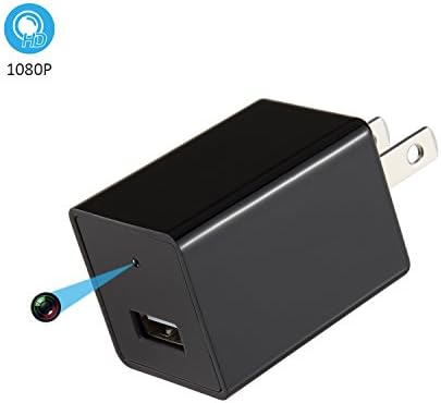 NexGadget 1080P Mini Wireless Built-in 32G Card Portable Mini Wall Charger Hidden Camera，Security Camera for Record Continuously