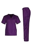 MedPro Women's Unisex Medical Scrub Set (Top & Bottom)
