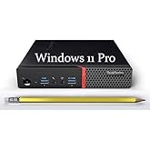 Lenovo ThinkCentre M900 Tiny Desktop PC, Intel Core i5-6500, 8GB RAM, 256GB SSD, Keyboard and Mouse, USB WiFi, USB Bluetooth, Windows 11 Professional (Renewed)
