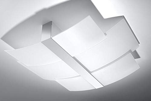 SOLLUX Steel Lighting LED Light Bulb Minimalist Design Lampshade Easy Installation Celia Chrome Ceiling Lamp - Image 3