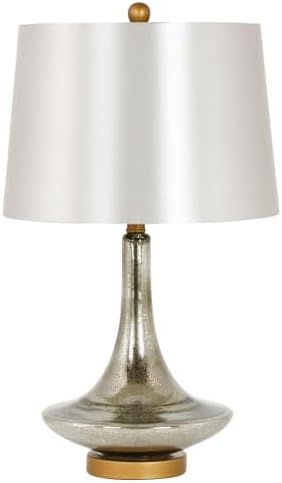 Aspire Home Accents 4912 Imelda Single Light 25" Tall Vase Table Lamp, Silver