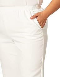 Alfred Dunner Women's Solid Medium Pant Size 12 White