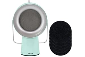 AirHood Wireless Portable Kitchen Exhaust Fan | Range Hood with 5 Activated Charcoal Air Filter & Stainless-steel Oil Filter | Ventless & Easy to Clean - for Indoor Cooktop Use (Mint Green)