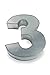 Large Number Three Birthday Wedding Anniversary Cake Tins/Pans/Mold (Mould) by Hufsy 14