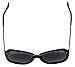 LotFancy Women Sunglasses with Case, Metal Temple, Resin Frame, Big 58mm Lens, 100% UV 400 Protection (Black, Polarized Gray)