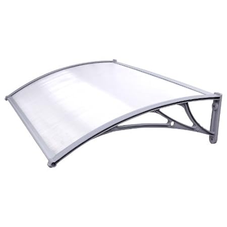SONGMICS 125 x 75 cm Pultvordach Vordach Türdach Überdachung GVH017