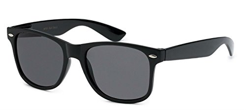 Sunglasses Classic 80's Vintage Style Design (Black Classic)