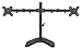 EZM Basic Horizontal Dual Free Standing Monitor Mount Stand with Grommet Mount Option Up to 27