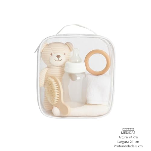 Kit 3 Organizador Necessaire Brinquedos Itens de Higiene com Zíper Dobrável 1p + 1m + 1 G