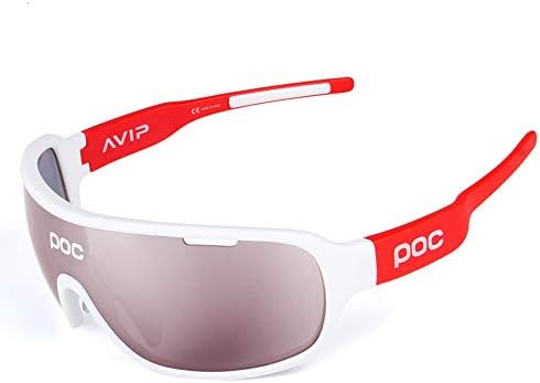 Lightweight Polarized Sports Sunglasses - Anti-sand and Anti-glare, with 5 Interchangeable Lenses. Suitable for Men and Women Bicycle Driving Golf Fishing Running Outdoor Activities