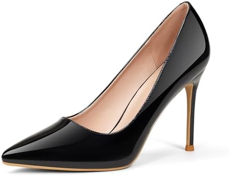 Amazon.com | FOWT Women Slip on Pointed Toe Pumps Wave Edge
