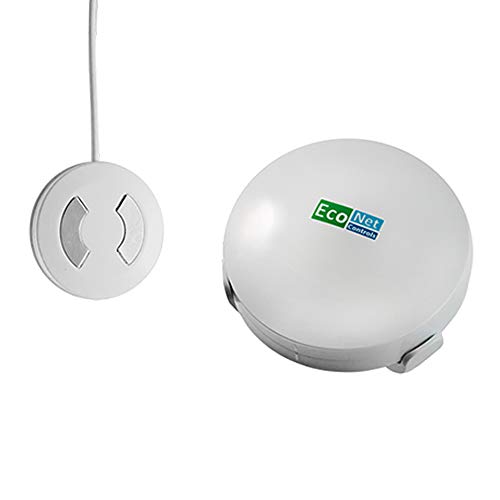 Econet Controls EVC200-HCSML-SSK3 No Plumbing Required Smart Home Valve Kit, Bulldog Valve Robot Bundle with SmartThings Hub and 3 Water Leak Sensors, Z-Wave Water Valve, for 1/2", 3/4" & 1" Valves