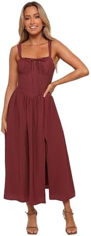 rhythm classic shirred midi dress RHYTHM Classic Womens Shirred Midi Dress - OLIVE