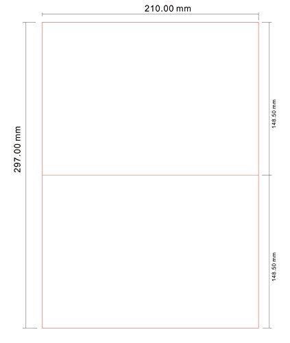 Parts Flix Premium Quality Fast Peel Shipping Labels for Laser/Inkjet Printers. (8.5 x 5.5, 200 Labels) - Thumbnail 3
