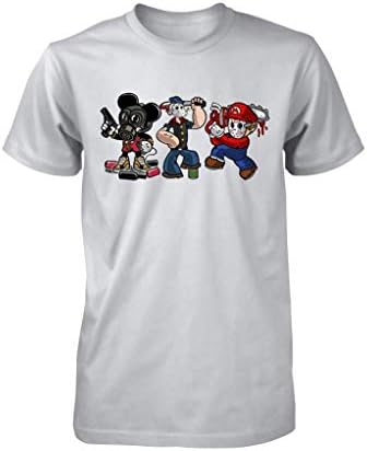 Cartoon Killers Mickey Mario Popeye Kids Adult T Shirt
