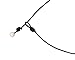 Freshwater Pearl Leather Rope Necklace for Women 3 Bead Necklace Handmade