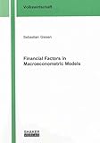 Image de Financial Factors in Macroeconometric Models (Berichte Aus Der Volkswirtschaft)