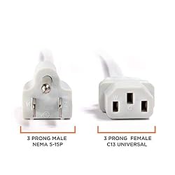 THE CIMPLE CO 25 Feet - 3 Prong AC Power Cable for