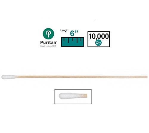 Puritan 6" Cotton Swab w/Wooden Handle - 806-WC - Case of 10000