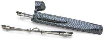 Rimless Specs-tacular Tube Reader, Red/Burgundy, 3.00