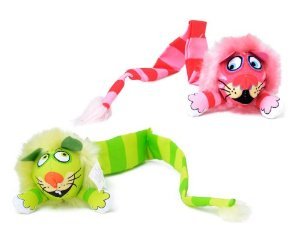 Bamboo Pet CAM650074 Fat Cat Kitty Hoots Tail Chaser Catnip Toy, Multicolor