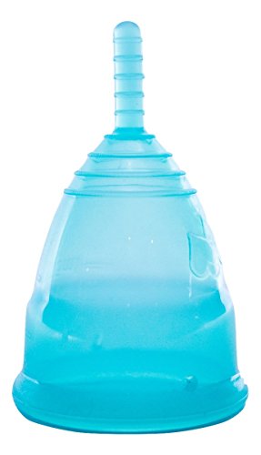 BPA/Dioxin Free Silicone Menstrual Cup with Bag (Post-Birth, Turquoise)