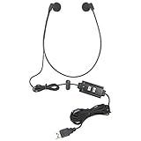 ECS WordHear-O USB Transcription Headset - 1 Year Warranty, Extra Sponges & Antimicrobial