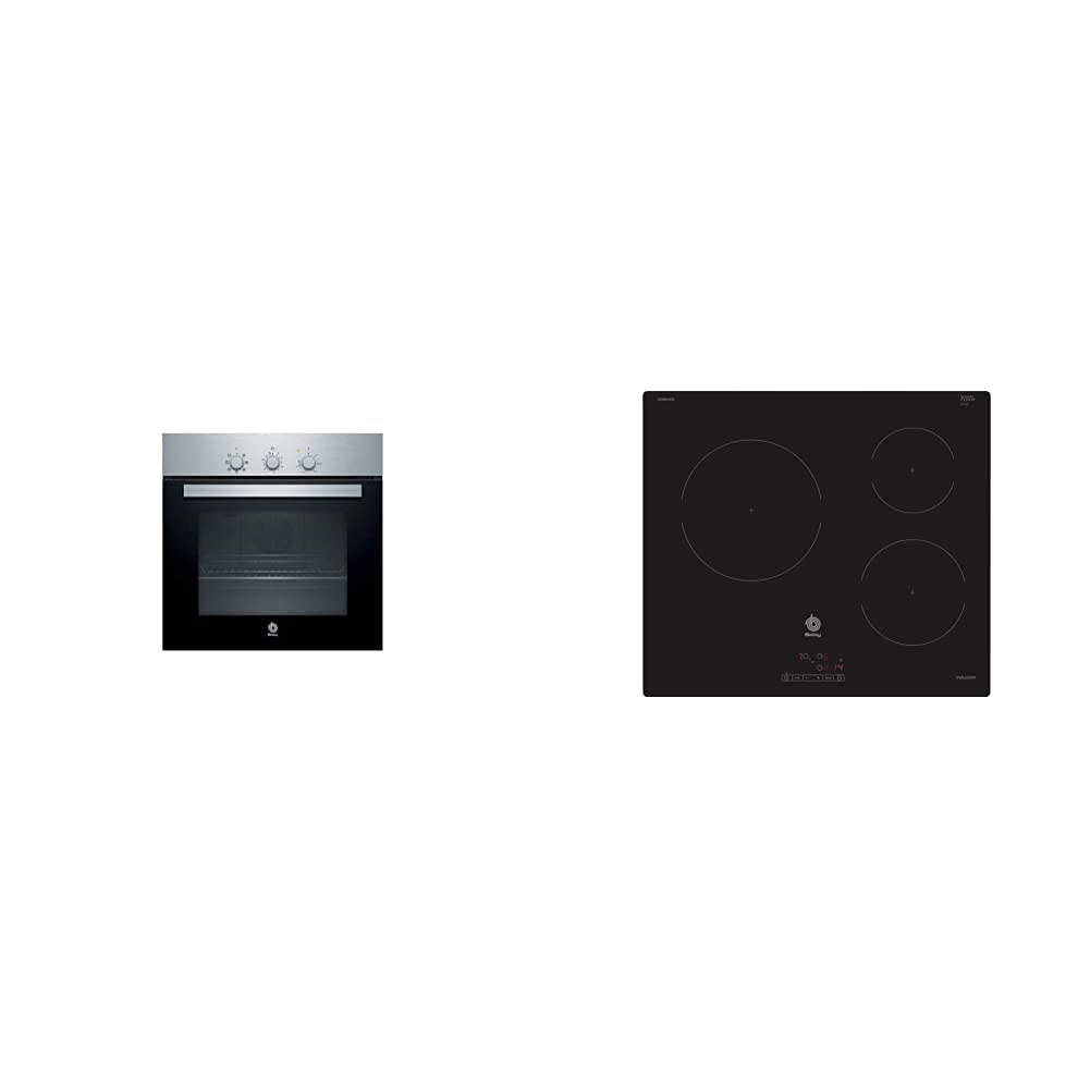 Balay-3HB2010X0-Horno-Multifuncion-Serie-Acero-60-cm-color-negro-y-acero-inoxidable-3EB864ER-Placa-de-induccion-60
