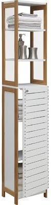 Rendition 14.5" x 68" Free Standing Linen Tower